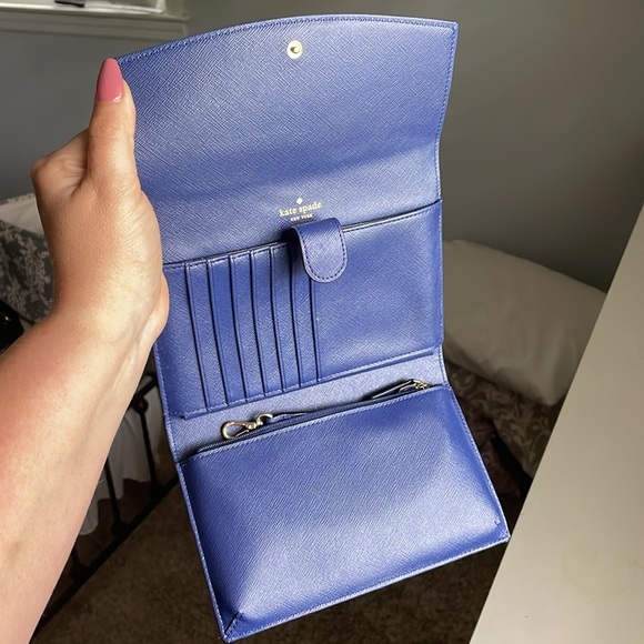 Kate Spade ♠️ Blue Wallet on Chain - Picture 4 of 4